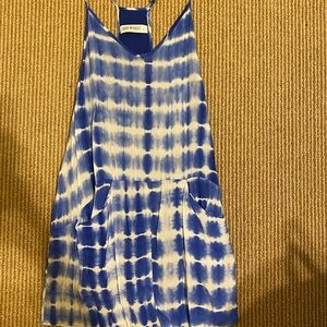 Tie Dye Blue Romper